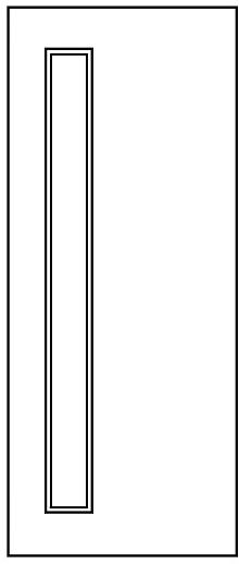Pattern 6 - 30 Minute Fire Door with Glass  - Oak, Walnut, Ash, Grey, White Options